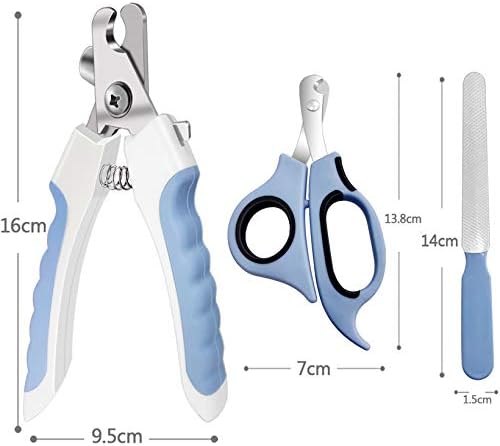 Pet Nail Clippers and Trimmers Set Safety Guard to Avoid Over Cutting Razor - Image 5