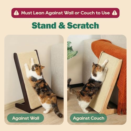 Zakkart Convertible L-Shaped Sisal Cat Scratcher - Image 2