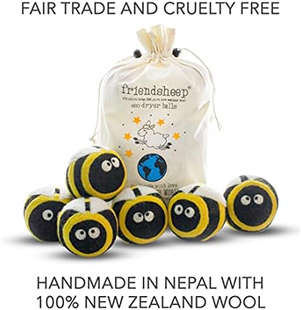 Friendsheep Wool Dryer Balls, Organic Reusable Fabric Softener Alternative - Image 6
