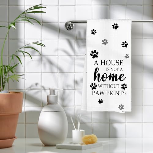 White Paw Farmhouse Kitchen Towels Decor Gifts - Image 5