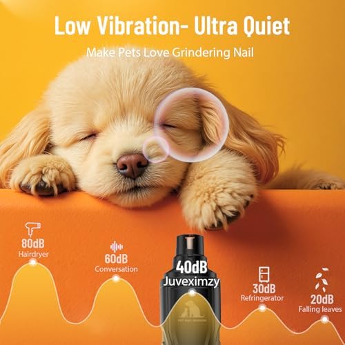 Electric Dog Nail Grinder: Upgraded 5-Speed Quiet Dog Nail Trimmer-Safe - Image 2