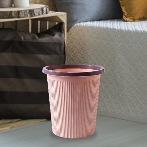 Bathroom Garbage Can, Lightweight Durable Striped Garbage Cans - Image 6