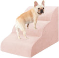 Dog Stairs for Small Dogs, 3 Tiers High Density Foam Dog Ramp, Extra Wide by Heeyoo