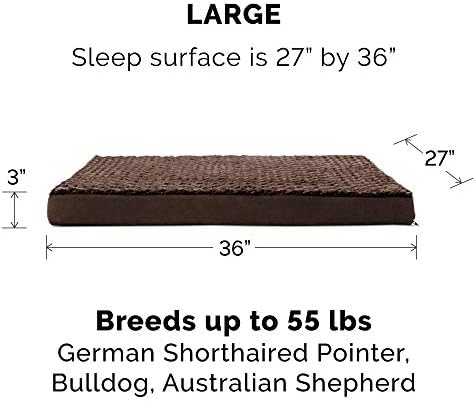 Furhaven Replacement Dog Bed Cover Ultra Plush Faux Fur & Suede Mattress - Image 3