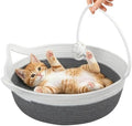 Cotton Rope Woven Cat Bed Basket, Cat Beds by WEAVELYRICS