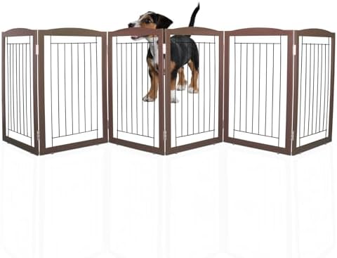 ZJSF Freestanding Foldable Dog Gate by ZJSF
