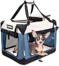 JESPET 3 Door Soft Dog Crates Kennel, Collapsible Travel Pet Carrier by JESPET