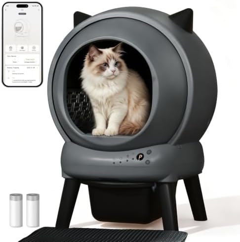 Automatic Litter Box, ZHMZ E2 Self Cleaning Litter Box by SMARTLIFEFORCATS