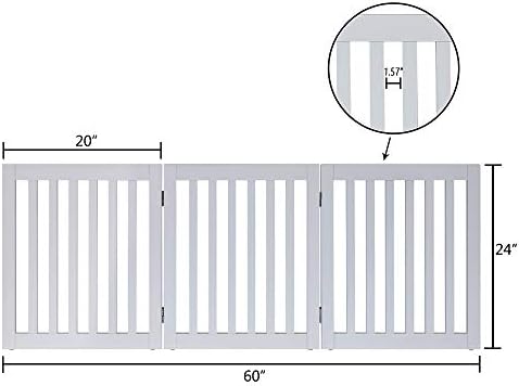 unipaws 24”H Free Standing Pet Gate - Image 5