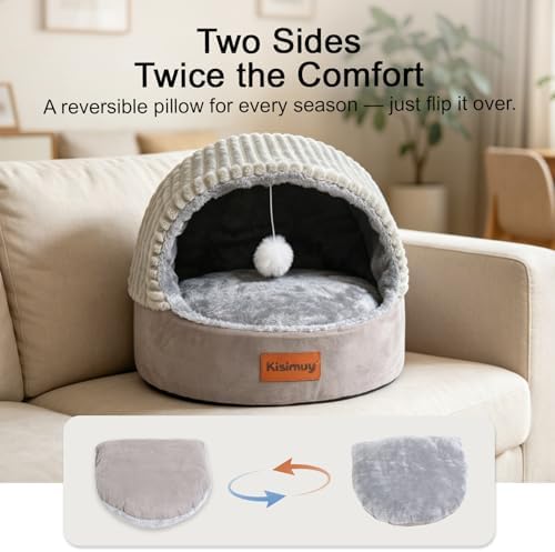 Cat Bed Cave with Pillow & Cat Toys, Cat Bed - Image 6
