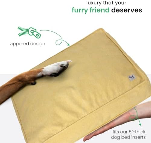 Molly Mutt Elysium Dog Bed Duvet Cover, GOTS-Certified 100% Cotton Canvas Cover - Image 5