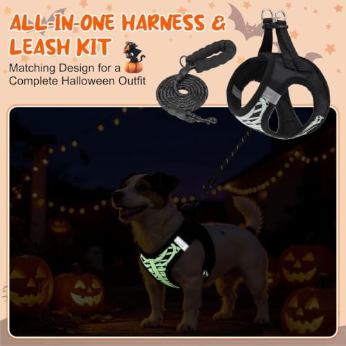BEAUTYZOO Halloween Dog Harness Medium Sized and Leash Set, No Pull Pet Vest - Image 6