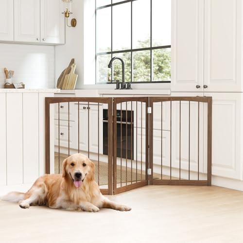 Giantex Freestanding Foldable Dog Gate Indoor - Image 7