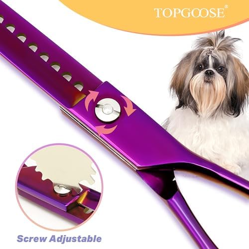 Dog Grooming Scissors Kit, Professional 6 in 1 Pet Scissors Sharp Shears Set - Image 3