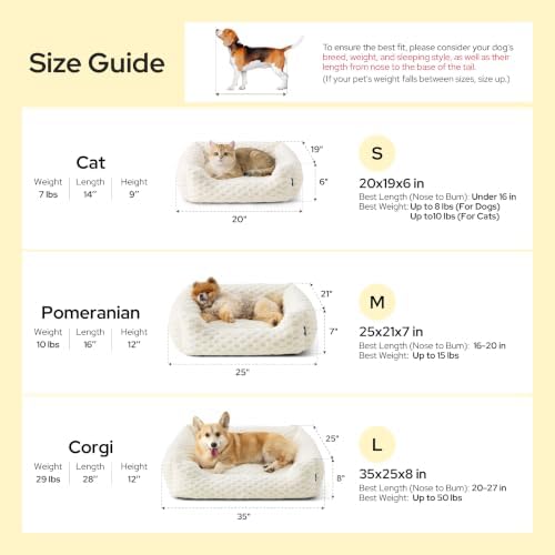 Bedsure Washable Fluffy Cute Dog Beds - Image 3