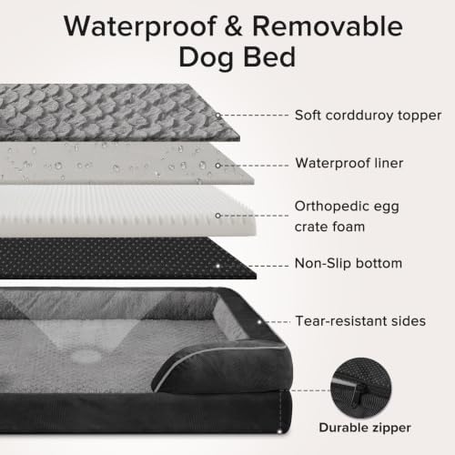 INVENHO XXL Plus Orthopedic Dog Beds Large Sized, XL Washable Dog Sofa - Image 7