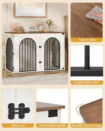Hzuaneri 46.5'' Dog Crate Furniture, Dog Kennel Indoor - Image 4