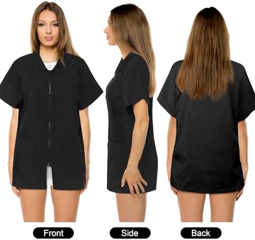 MCEAST 2 Pack Black Pet Groomer Uniforms - Image 5