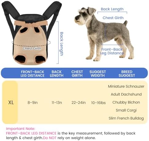 Mosago Dog Backpack Carrier, Front Chest Carrier - Image 2