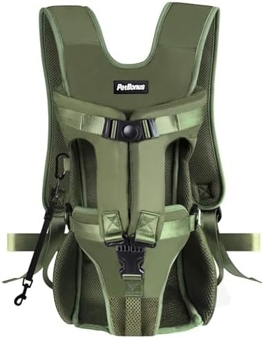 PetBonus Pet Front Dog Carrier Backpacks, Adjustable Pet Backpack, Legs Out by Petbonus