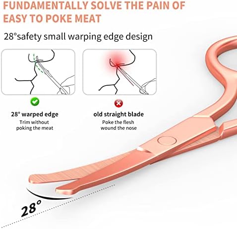 Nose Hair Scissors, Small Round Tip Safety Eyebrow Scissors - Image 5