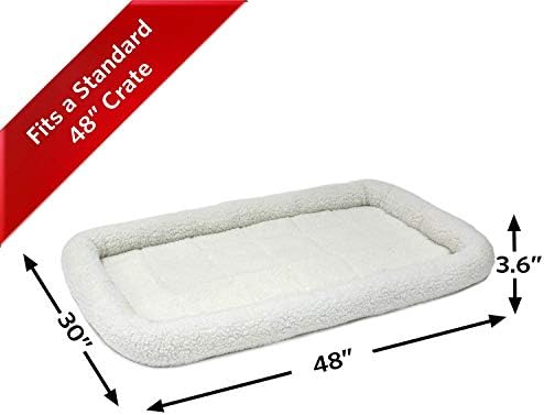 QuietTime by MidWest 48" Dog Crate Bolster Bed, XL Breeds - Image 2