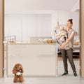 76" Retractable Baby Gates Extra Wide, Mesh Long Dog Gate by Cideny
