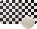 Checkered Bath Mats for Bathroom Black and White Buffalo Check Plaid Floor Bath by Unknown