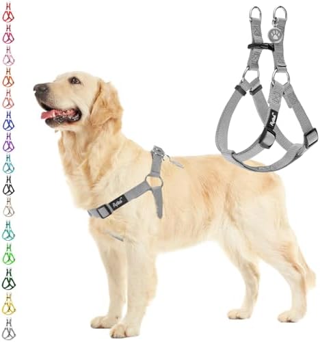 PUPTECK No Pull Dog Harness Large Sized Step-in Adjustable Puppy Vest by PUPTECK