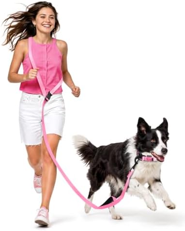 Hands Free Dog Leash, 5.9-8.2ft Multifunctional Crossbody Rope by HeelayHappyEveryDay