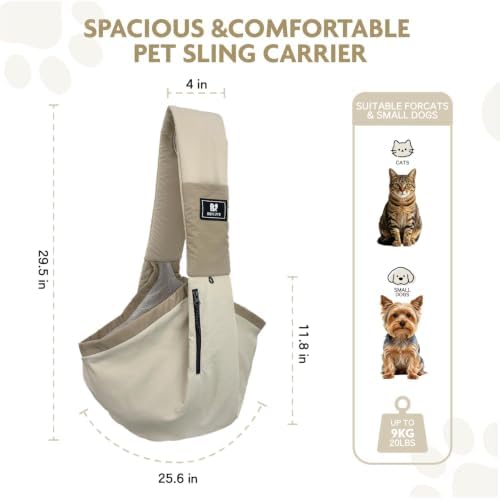 Dog Carrier Sling for Small Dogs & Cats, Puppy Sling Bag - Image 2