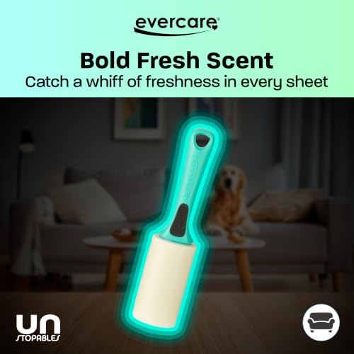 Evercare with Unstopables Fresh Scent All-Purpose Lint Roller, 80 Layers Per - Image 3