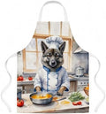 Caroline's Treasures Norwegian Elkhound The Chef Apron Cooking Kitchen Server by CarolinesTreasures