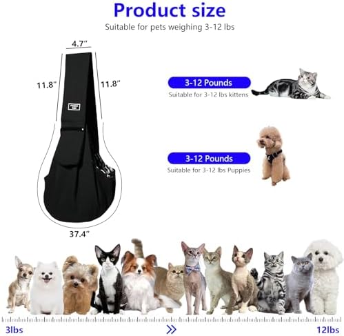 Dog Sling Water-Resistant Fabric - Image 2