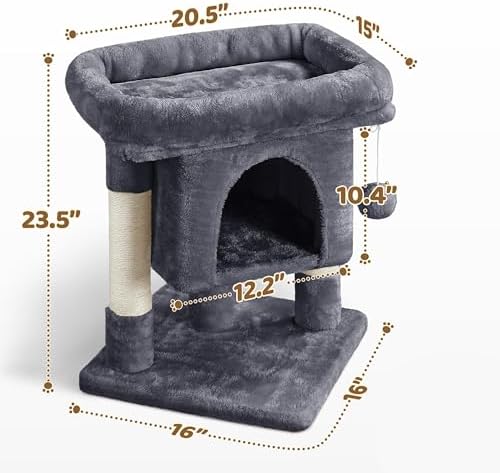 Yaheetech Small Cat Tree 23.5in - Image 3