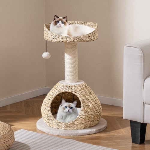 Tangkula Modern Cat Tree, Small Cat Tower - Image 2