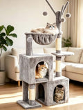 51“ Cat Tree for Indoor Cats, Medium Multi Level Cat Tower by Unknown