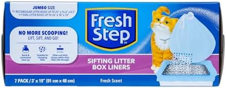 Fresh Step Jumbo Sifting Drawstring Cat Litter Box Liners by FreshStep