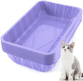Tessco for you 30 Pack Disposable Litter Boxes for Cats, Light Purple by Tessco