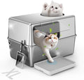 Stainless Steel Litter Box by Aothey