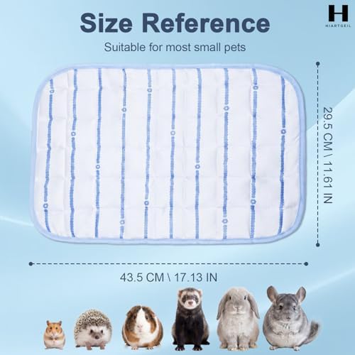 4 Pack Small Animal Cooling Mats, 17 x 11.6 Inch Washable Rabbit & Guinea Pig - Image 3