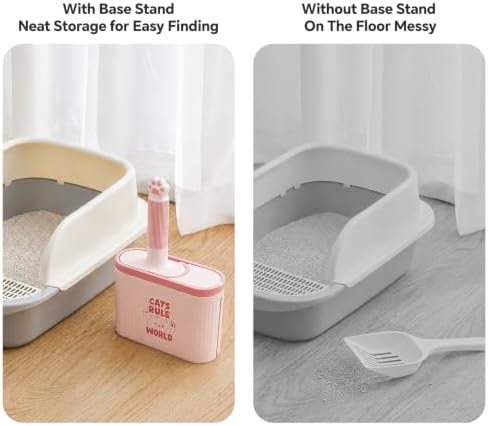 Cat Litter Scooper with Holder, Quick-Sifting Cat Litter Sieve – Easily Removes - Image 7