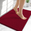 OLANLY Thick Chenille Small Bathroom Rugs 24x16, Absorbent Bath Mat by OLANLY