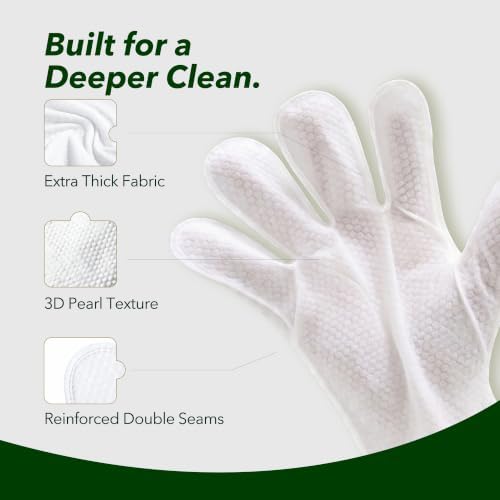 Hypoallergenic Dog & Cat Bathing Glove Wipes, 60 ct - Image 3