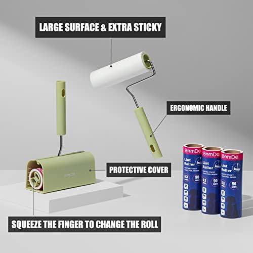 Extra Sticky Large Surface Lint Roller, 6.3''Wide Roller - Image 2