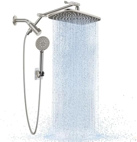 Veken Brushed Nickel 11.8" Shower Head by Veken