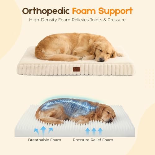 Orthopedic Dog Bed for Medium Dog, Waterproof Washable Pet Bed for Crate - Image 4