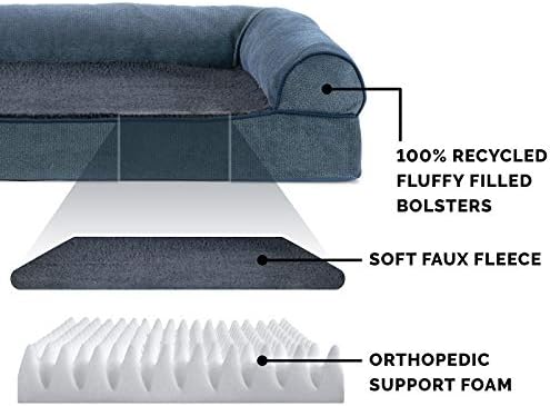 Furhaven Orthopedic Dog Bed for Large Dogs w/ Removable Bolsters & Washable - Image 4