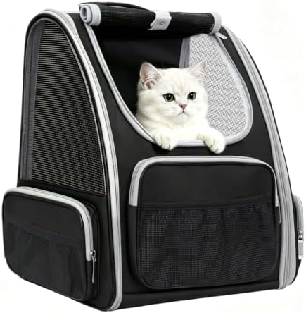 Cat Backpack Carrier Breathable Pet Travel Bag by BEIKOTT