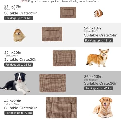 BVAGSS Reversible Dog Crate Pad, Memory Foam Pet Bed Mat, Soft Warm Machine - Image 5